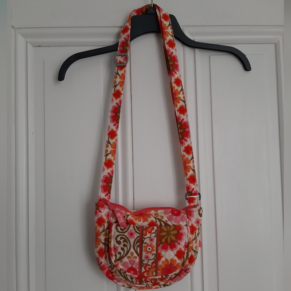 Vera Bradley Forkloric Print Round Crossbody Bag